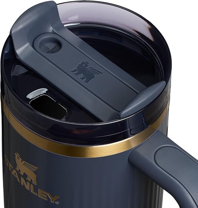 STANLEY Quencher H2.0 Tumbler with Handle and Straw 30 oz | Flowstate 3-Position Lid | Cup Holder Compatible for Travel | Insulated Stainless Steel Cup | BPA-Free | Fluted Twilight Stanley
