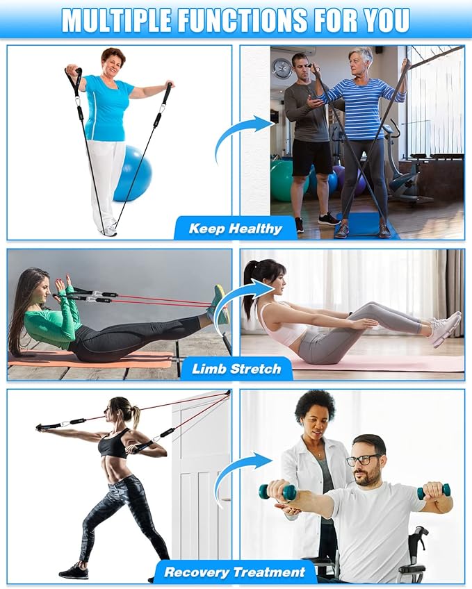 Brebebe Door Anchor Strap for Resistance Bands Exercises, Multi Point Anchor Gym Attachment for Home Fitness, Portable Door Band Resistance Workout Equipment, Easy to Install, Punch-Free, Nail-Free - Bloomnest