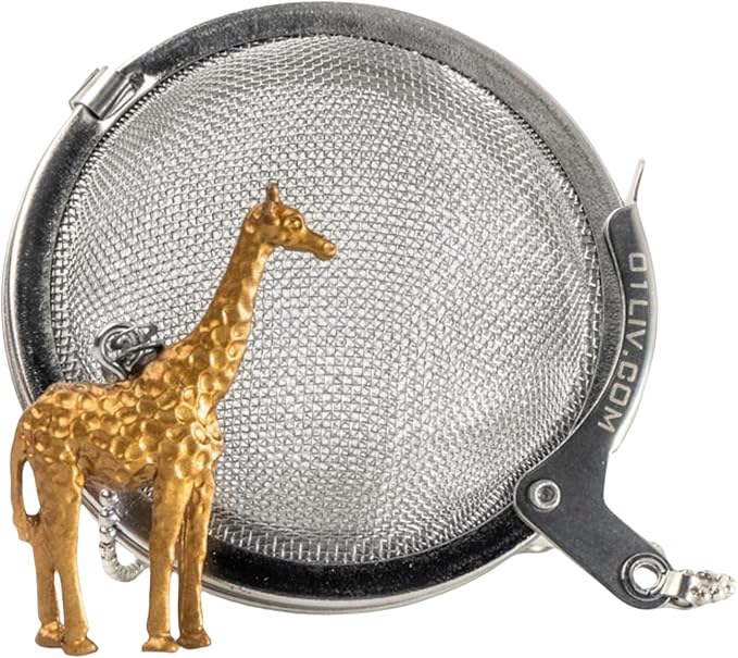 Stainless Steel Animal Tea Ball Infuser for Loose Leaf Tea Steeper Cute Tea - Giraffe Gold