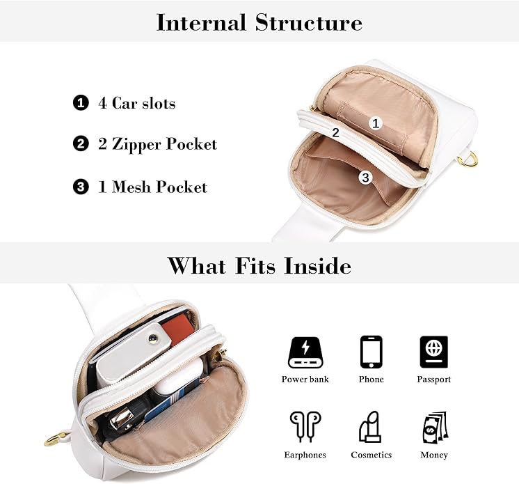 INICAT Small Sling Bag for Women Everyday & Travel Crossbody Bags Lightweight Cross Body Purses Vegan Leather - Bloomnest
