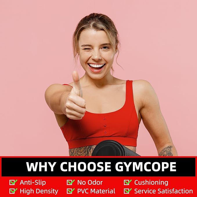 Large Exercise Mat for Home Workout,12‘x6’/10'x6'/9'x6'/8'x6'/7'x5'/6'x4' (7mm) Extra Thick Workout Mat, High-Density Gym Mat for Cardio, Jump Rope, MMA, Weights (Shoe-Friendly)