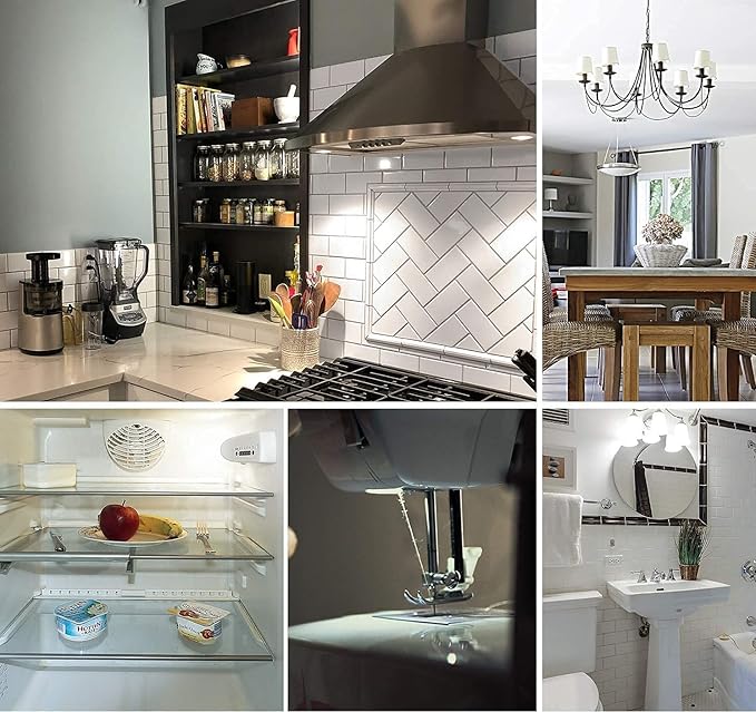 E14 LED Bulb E14 European Base Bulb E14 Cooker Hood Bulb E14 Chandelier Light Bulb 120V Replace Salt lamp,home lighting, kitchens lighting 4W(40W Halogen Equivalent)4-Pack(Daylight White 6000K) - Bloomnest