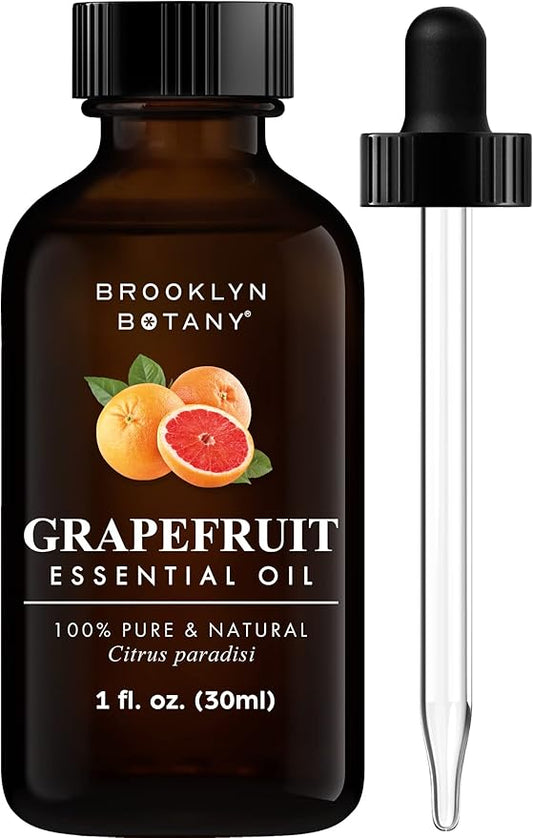 Brooklyn Botany Grapefruit Essential Oil - 100% Pure and Natural - Premium Grade Oil with Dropper - for Aromatherapy and Diffuser - 1 Fl Oz - Bloomnest