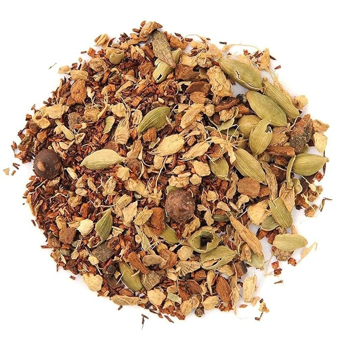 Organic Positively Tea Company, Rooibos Chocolate Chai Tea, Loose Leaf, 4 Ounce - Bloomnest