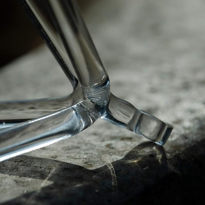 TOPFUND Crystal Singing Pyramid 4.5 inch with Carrying Case and Quartz Suede Mallet