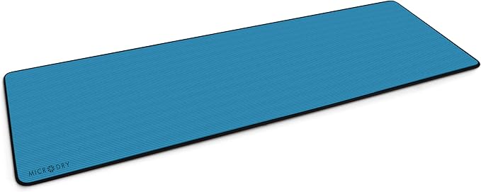 MICRODRY Multi-Purpose Fitness Mat, Cushioned & Non-Slip Foam for Yoga, Pilates, HIIT, Skid-Resistant and Tear-Resistant, 24"x72" with Carry Strap - Bloomnest