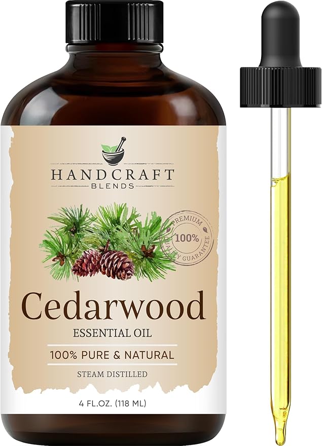 Handcraft Blends Cedarwood Essential Oil – Huge 4 Fl Oz – 100% Pure and Natural – Premium Grade Essential Oil for Diffuser and Aromatherapy, Skin, Massage, Candle and Soap Making Fragrance - Bloomnest