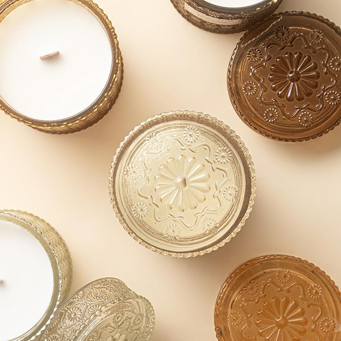 LA JOLIE MUSE Vanilla Bomb Candle| Vanilla, Lemon Zest & Patchouli |19 oz Large Wooden Wick | Natural Soy Wax | 90 Hours Clean Burn | Gift-Ready for Hosts | Seasonal Home Décor - Bloomnest