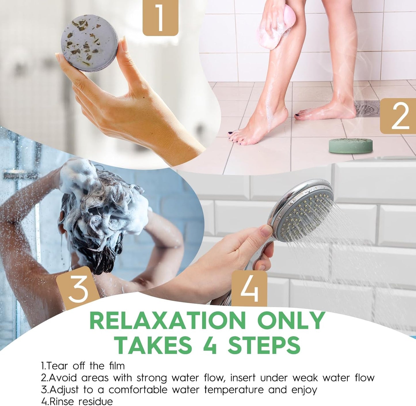 Shower Steamers Aromatherapy Spa Gifts for Women 8 Pack, Shower Bombs Birthday Gifts for Mom with Lavender Natural Essential Oils, Self Care Gifts for Women & Lover