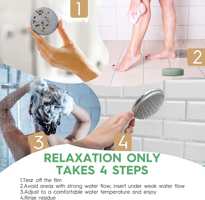Shower Steamers Aromatherapy Spa Gifts for Women 8 Pack, Shower Bombs Birthday Gifts for Mom with Lavender Natural Essential Oils, Self Care Gifts for Women & Lover - Bloomnest