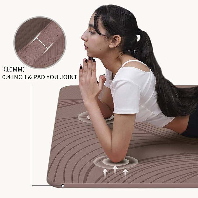 Large Yoga Mat-72’x36’x0.4’ Extra Width ＆ Thick,Comfortable,Non-Slip Exercise Mat-Works Great on All Floor for Stretching,Yoga Studio,Gym or Home Workouts