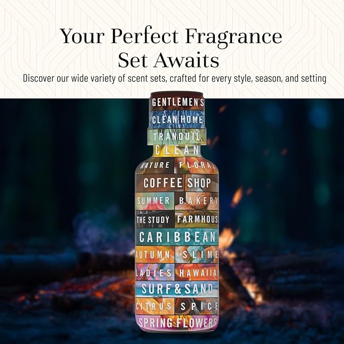 P&J Trading Fragrance Oil Camping Set | Campfire, Smores, Dirt, Fresh Cut Wood, Night Air, and Cedar Candle Scents for Candle Making, Freshie Scent, Soap Making Supplies, Diffuser Oil Scents PJTrading