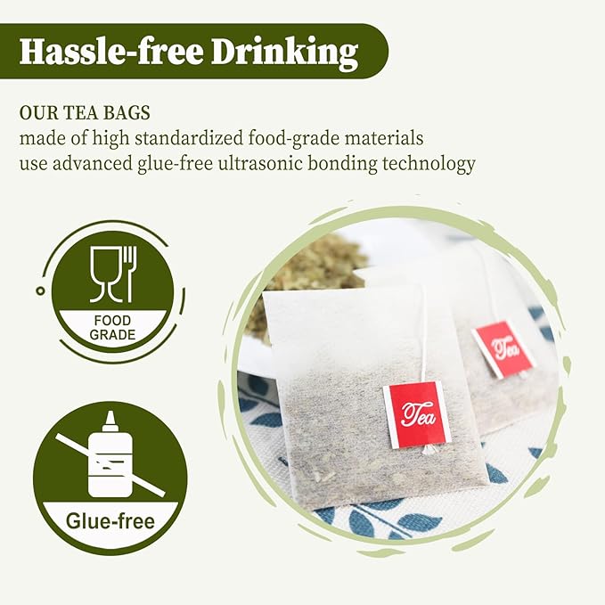 FullChea - Yerba Mate Tea Bag, 40 Teabags, 3g/bag - Unsmoked, Cultivated From Argentina - Rich In Antioxidants And Plant Nutrients - Bloomnest