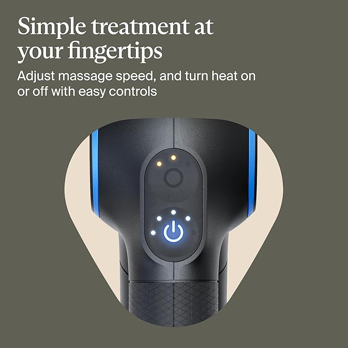 TheraGun Therabody Prime Plus Heated, Powerful Massage Gun for Enhanced Warm-Up & Workout Recovery - Quiet Deep Tissue Massager for Body and Back Pain Relief - Leg & Back Massager with Heat - Bloomnest