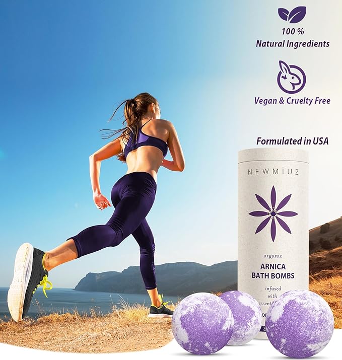 Arnica Bubble Bath Bombs Lavender Bergamot Essential Oils Luxurious Mega Foaming Bath Bombs for Dry Skin Nourishment Moisturizing Blissful Bath Gift - Bloomnest
