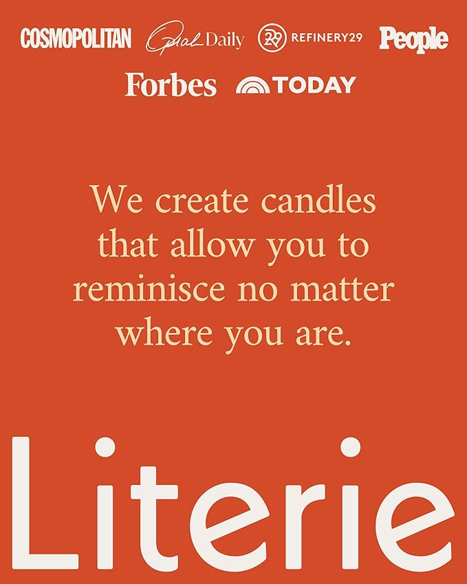 Literie NYC Inspired Scented Candle: Brunch in The West Village - Citrus & Champagne, 9oz, 50 Hour Burn, Vegan Soy & Coconut Blend Candle for Home Decor, Gift for Women & Men - Bloomnest