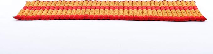 Leewadee - Foldable Floor Mattress - Japanese Roll Up Futon -Trifold Tatami Mat- Guest Floor Bed - Camping Mattress - Thai Massage Mat, Kapok Filled, 75 x 28 inches, Orange Red - Bloomnest