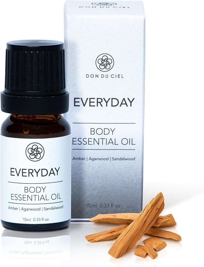 Woody Essential Oil for Men, Aromatherapy Blend with Amber, Hinoki, Agarwood, Sandalwood – Relaxing, Grounding Scent for Diffuser or Massage, 10ml - Bloomnest