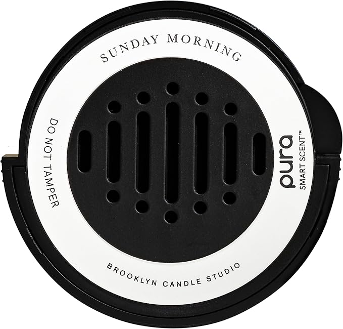 Pura & Brooklyn Candle Studio - Car Scent Refill for Pura Car Diffusers - Premium Fragrance for Smart Diffuser - Long Lasting, up to 30 Days of Scent - Sunday Morning - Bloomnest