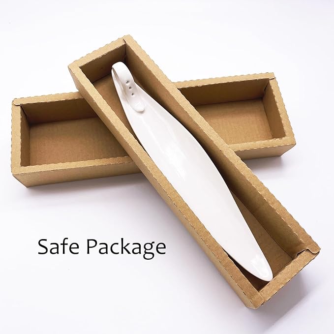 9" Length Incense Stick Holder with 3 Holes, White Porcelain Incense Tray Ash Cather for Spa, Meditation Room, Yoga, Home, Office (White)