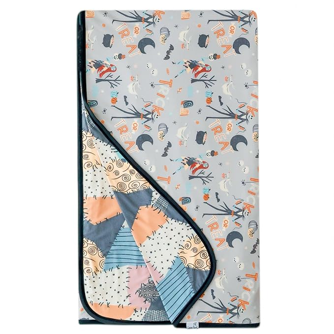 Copper Pearl Jumbo Premium Knit 3 Layer Stretchy Throw Blanket 'Nightmare Before Christmas' - Bloomnest