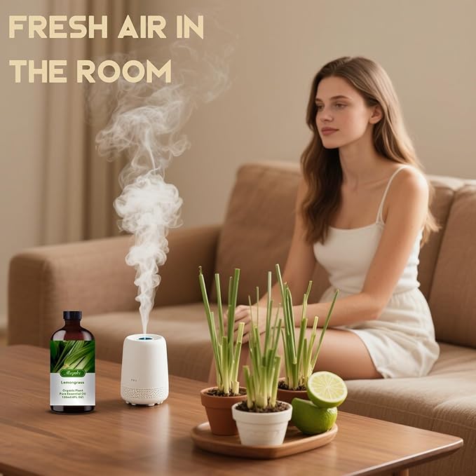 Lemongrass Essential Oil-Lemongrass Fragrance Oil 4.33oz (130ml)-100% Pure Natural Scent for Diffusers, Candles, Soap Making & Aromatherapy-Relaxing Home & Gift Essential Oil for Bath, Massage - Bloomnest