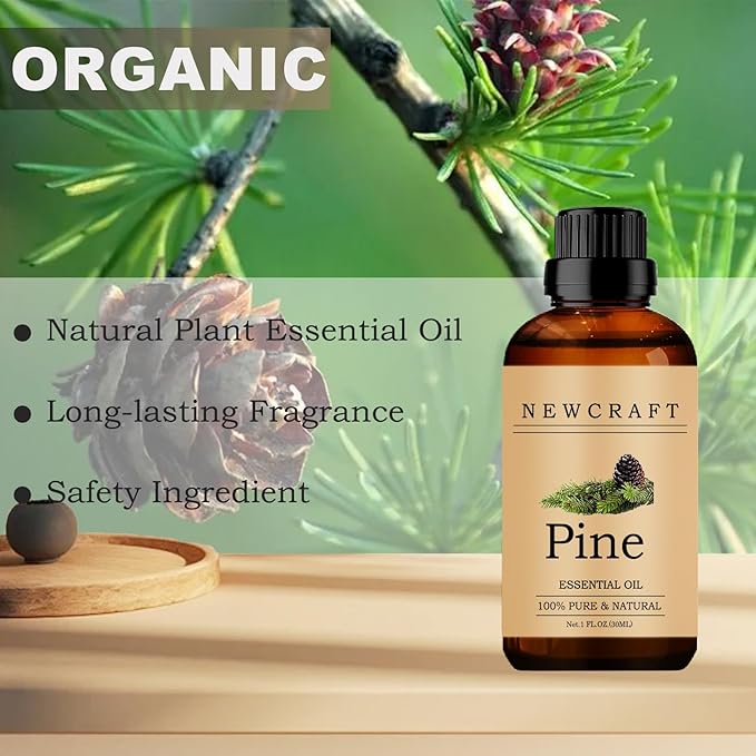 Pine Essential Oils, 100% Pure and Natural Essential Oil for Aromatherapy Diffuser - Pine/1 Fl Oz NewCraft