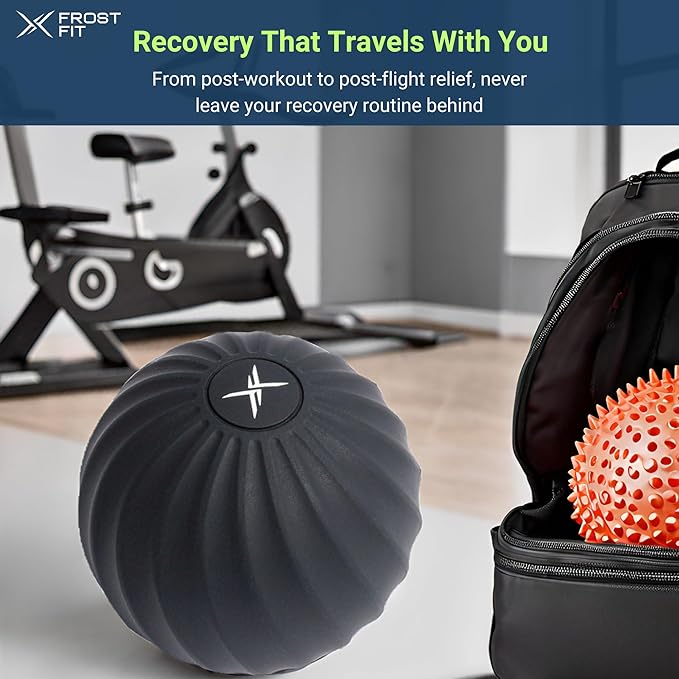 Frost Fit VibePro Pulse - Vibrating Massage Ball Massager - Deep Tissue Therapy Ball with 4 Speeds - Myofascial Release & Pain Relief - Bloomnest