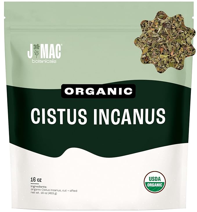 J Mac Botanicals Organic Cistus Incanus tea, also known as Rock Rose or Shepherd's Tea - Bloomnest