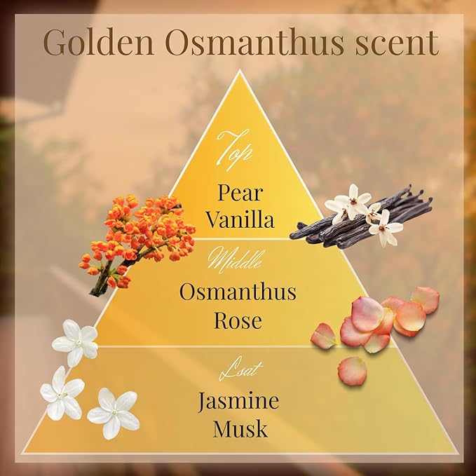 Golden Osmanthus Luxury Japanese Incense Sticks 60sticks Vanilla Musk Coreless Low Smoke Natural Charcoal Free Non Toxic Aromatherapy Meditation Calming Stress Relief Relaxation Yoga TOMORI VECTillJapan-TOMORIofficial-