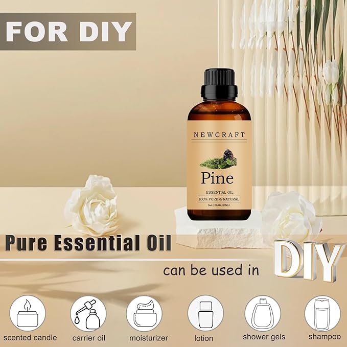 Pine Essential Oils, 100% Pure and Natural Essential Oil for Aromatherapy Diffuser - Pine/1 Fl Oz NewCraft
