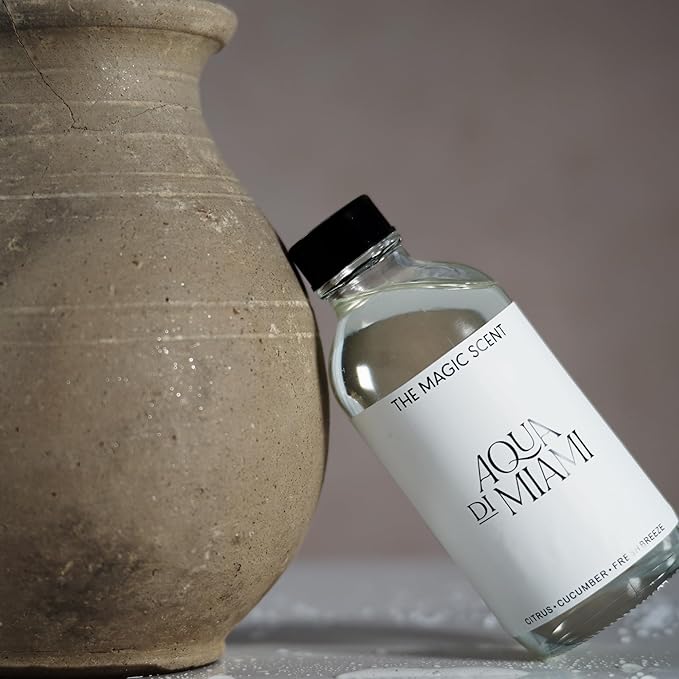 The Magic Scent Aqua di Miami Diffuser Oil - Hotel & Home Luxury Scents - Diffuser Oil Scents for Home Designed for Use in All Diffusers - 8.5 fl oz, 250 mL - Bloomnest