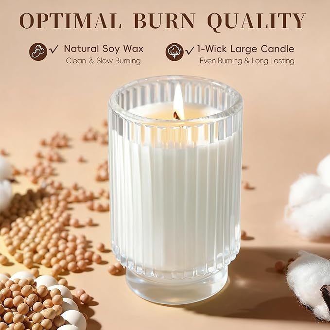 Sage Citrus Candles for Home Scented, Over 70 Hour Burn Time Large Aromatherapy Jar Candle with Lid, Home Fragrance Soy Candle for Women & Men - Bloomnest