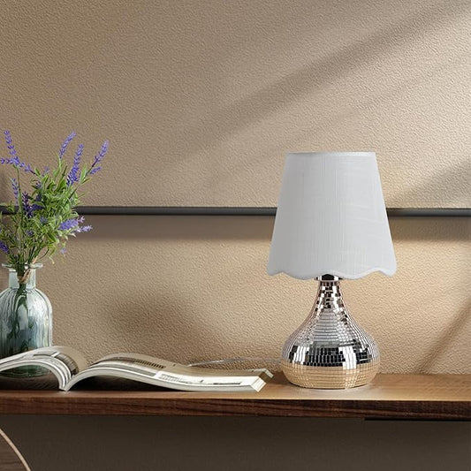 Disco Small Table Lamp for Bedroom, Funky Lamp Ball Lamps for Kitchen Counter, Mini Morden Table Lamps for Small Spaces, Small Funky Table Lamp for Nightstand Desk Lamp, Living Room - Bloomnest
