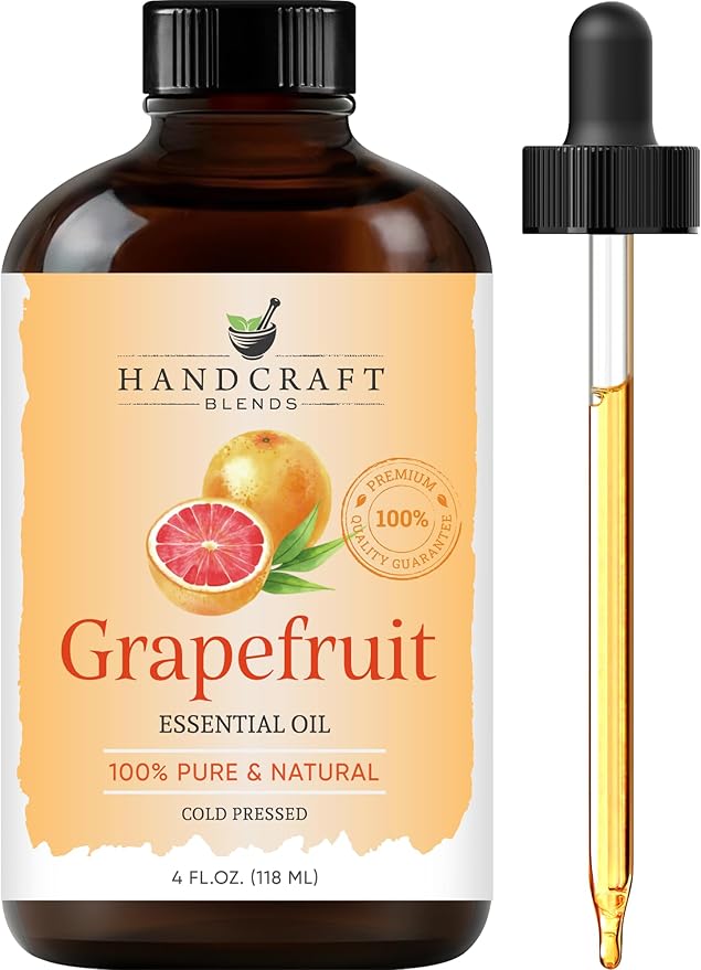 Handcraft Blends Grapefruit Essential Oil – Huge 4 Fl Oz – 100% Pure and Natural – Premium Grade Essential Oil for Diffuser and Aromatherapy, Skin, Massage, Candle and Soap Making Fragrance - Bloomnest