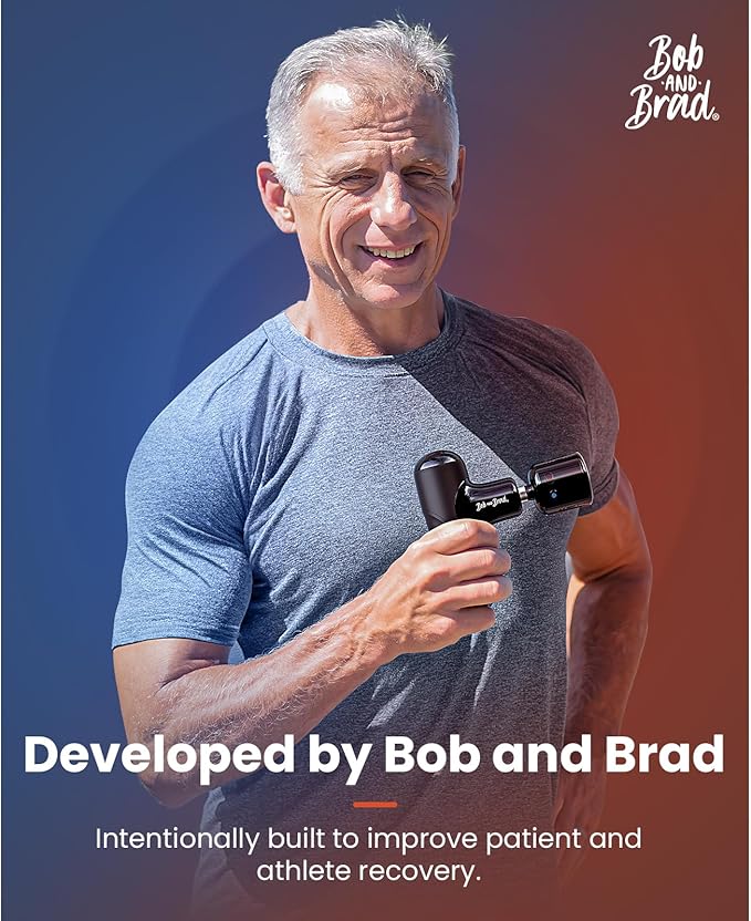BOB and Brad Q2 Pro Mini Massage Gun with Heat and Cold Head,Pocket-Sized Deep Tissue Massager Gun,Portable Percussion Muscle Massager Gun, Ultra Small&Quiet Muscle Massage Gun, Gift for Women Men - Bloomnest