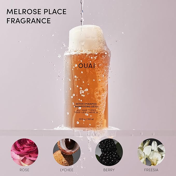 OUAI Hair Care Set - Clarifying Shampoo & Exfoliating Scalp Scrub - Deep Cleansing & Balancing - Hair Care Kit with Detox Shampoo & Travel Size Sugar Scrub for Scalp - Valentine's Day Gifts (2 Count) - Bloomnest