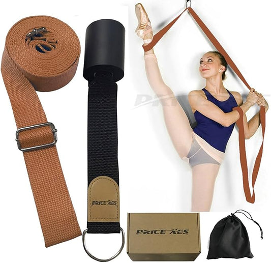 Adjustable Leg Stretcher Lengthen Ballet Stretch Band - Easy Install on Door Flexibility Stretching Leg Strap Great Cheer Dance Gymnastics Trainer Stretching Equipment Taekwondo Training - Bloomnest