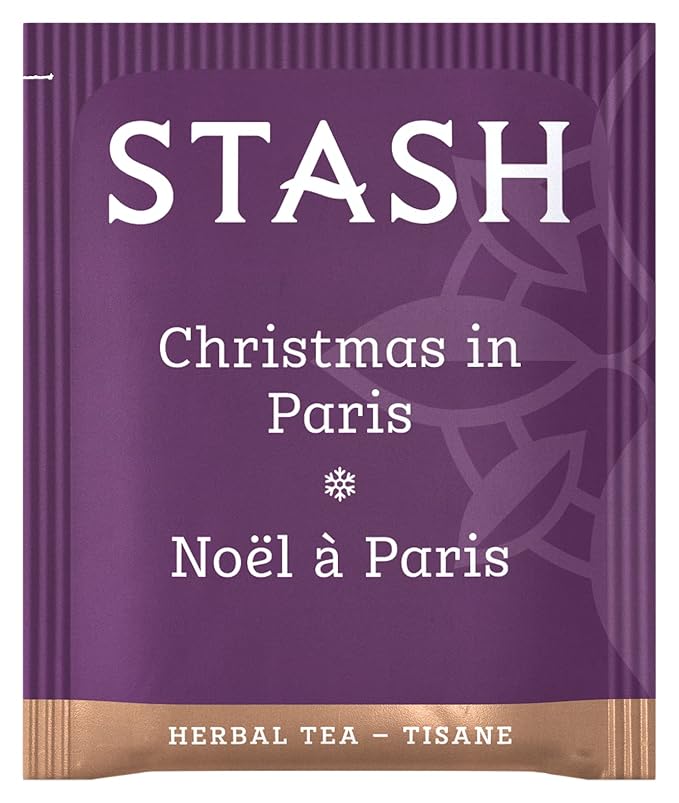 Stash Tea Christmas in Paris Herbal Tea - Non-GMO Project Verified Premium Tea with No Artificial Ingredients, 18 Count (Pack of 6) - 108 Bags Total - Bloomnest