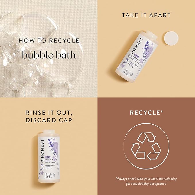 The Honest Company Foaming Bubble Bath Gentle Tear-Free Hypoallergenic Baby Wash with Naturally Derived Ingredients Lavender Calm 12 fl oz - Bloomnest
