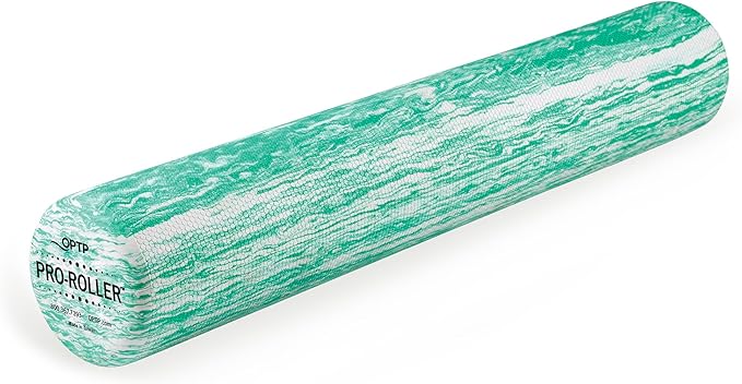 OPTP PRO-ROLLER Standard Density Foam Roller - Durable Roller for Back Massage, Deep Tissue Foam Roller Exercises, Stretching, Fitness, Yoga and Pilates - 36 Inches by 6 Inches, Green - Bloomnest
