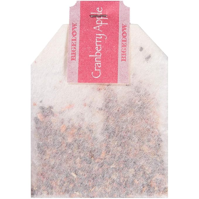 BigelowCranberry Apple Herbal Tea Bags 28-Count Boxes (Pack of 6) Cranberry Apple Hibiscus Flavored Herbal Tea Bags All Natural Non-GMO - Bloomnest