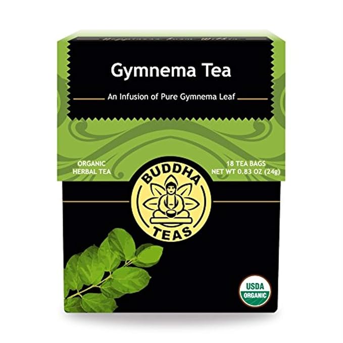 Organic Gymnema Sylvestre Leaf Tea - Kosher, Caffeine Free, GMO-Free - 18 Bleach Free Tea Bags - Bloomnest