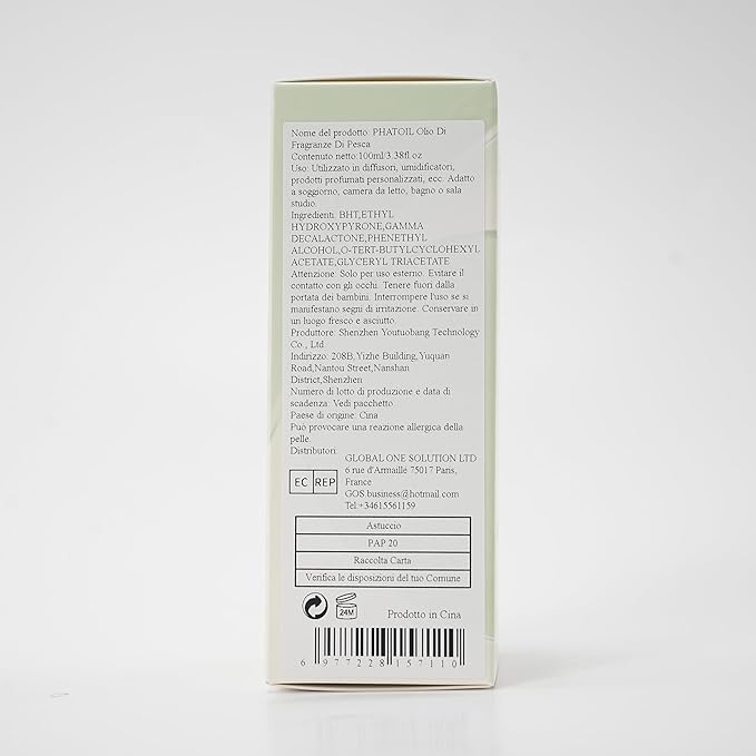 PHATOIL 3.38FL.OZ Peach Fragrance Oils for Aromatherapy, Essential Oils for Diffusers for Home, Perfect for Diffuser, Yoga, Skin Care, DIY Candle and Soap Making - 100ml - Bloomnest