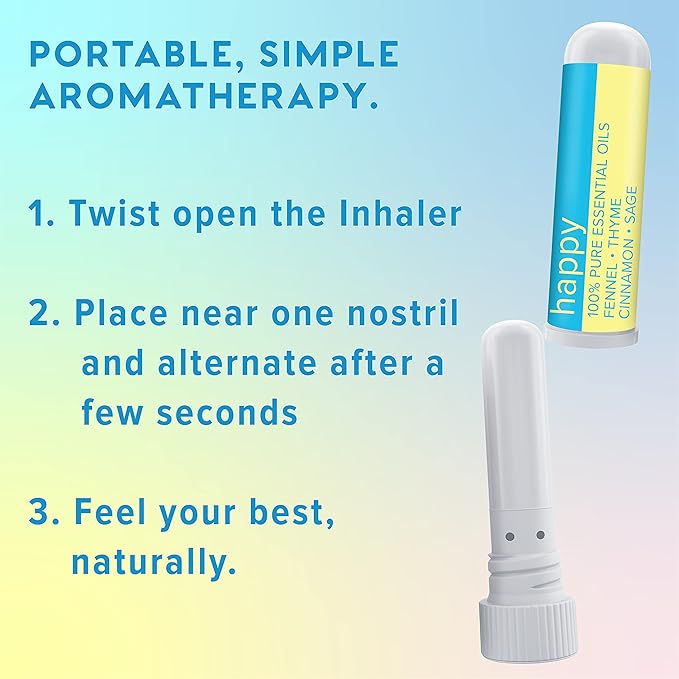 MOXĒ Nasal Inhaler Bundle, 8 Essential Oil Blends, Aromatherapy Sticks, Warming & Cooling Fragrances, Undiluted Oil, Natural Ingredients, Made in USA - Bloomnest