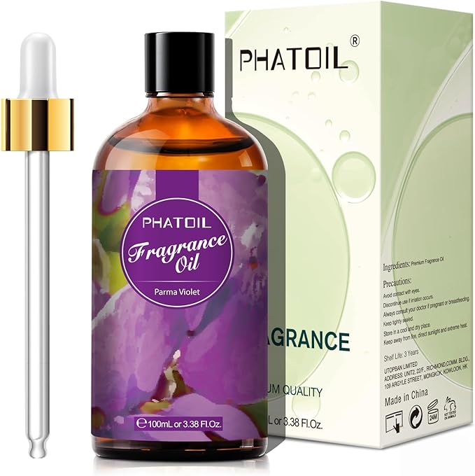 PHATOIL 3.38FL.OZ Parma Violet Fragrance Oils for Aromatherapy, Essential Oils for Diffusers for Home, Perfect for Diffuser, DIY Candle and Soap Making, DIY Scented Products - 100ml - Bloomnest