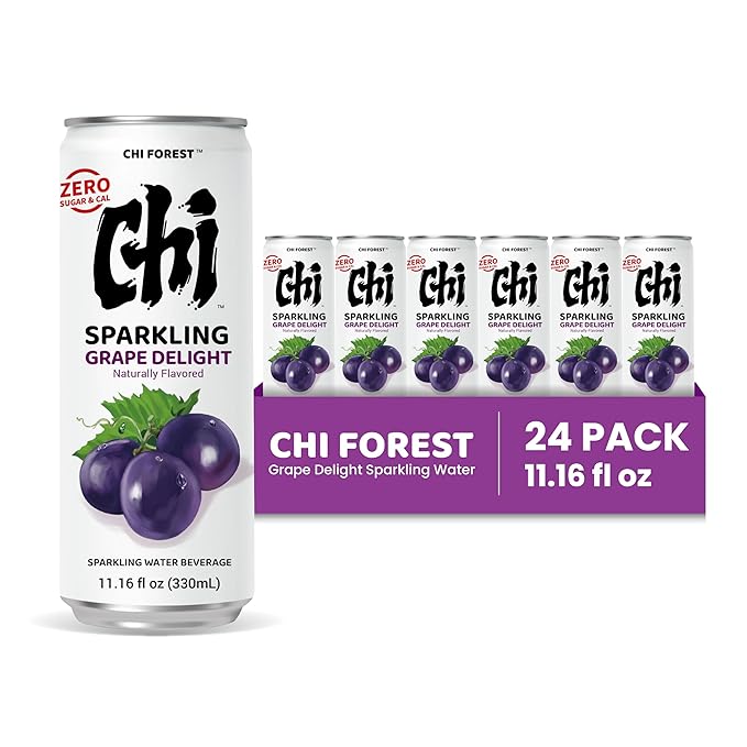 CHI FOREST Grape Delight sparkling water, 0 Sugar 0 Carolies, 11.16 fl oz* 24 - Bloomnest