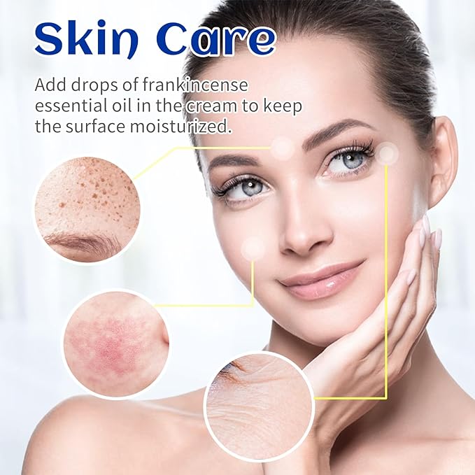 HIQILI 30ML Frankincense Essential Oil, Relaxing, Skin Care, Camp Atmosphere Creation, Can be Added to Body Lotions, Creams, Aromatherapy Use - 1 Fl Oz - Bloomnest