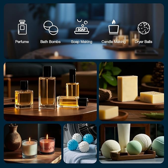 Essential Oil Blends, Essential Oils for Diffusers for Home, Relax Fragrance Oils Kit- Stress Relief, Sweet Dreams, Head Relief, Relax, Immunity for Aromatherapy, Humidifiers, Massage, 6x10ml - Bloomnest