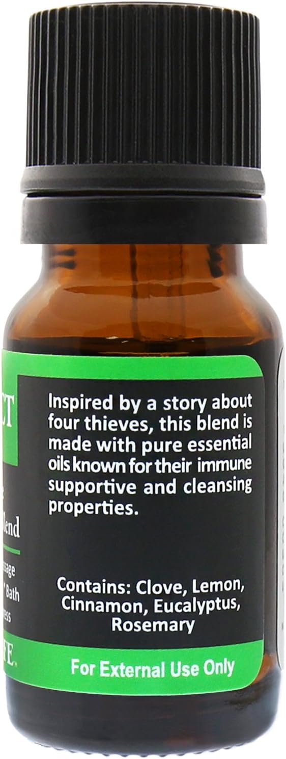 Plantlife Protect Aromatherapy Essential Oil Blend - Straight from The Plant 100% Pure Therapeutic Grade - No Additives or Fillers - Made in California 10 ml - Bloomnest